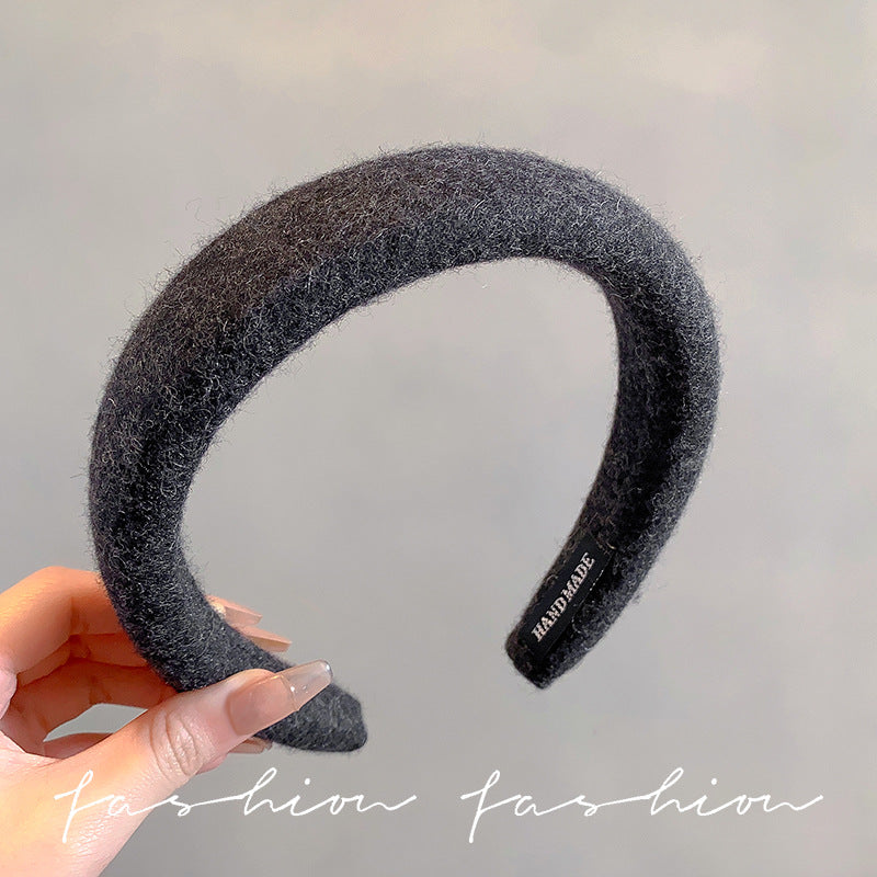 Wholesale Grey wide bow headband